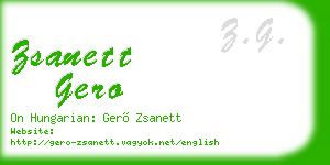 zsanett gero business card